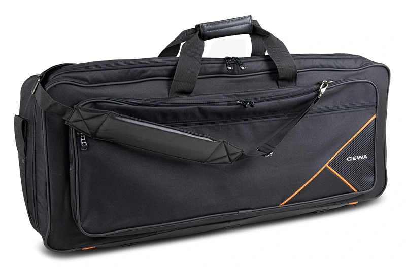 Keyboard Gig-Bag Premium, 85 x 32 x 10 cm, with music pocket, black, tear-resistant and waterproof