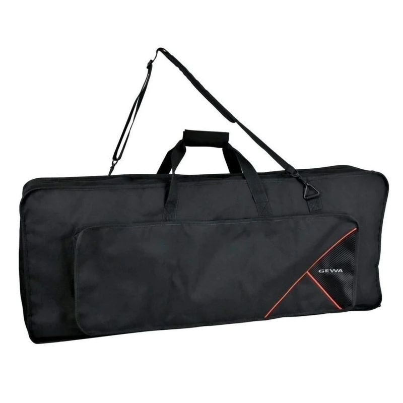 Keyboard Gig-Bag Premium, 122 x 44 x 15 cm, with music pocket, black, tear-resistant and waterproof