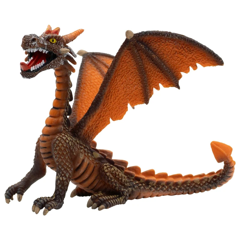 Dragon sitting orange Figurine - Image 1