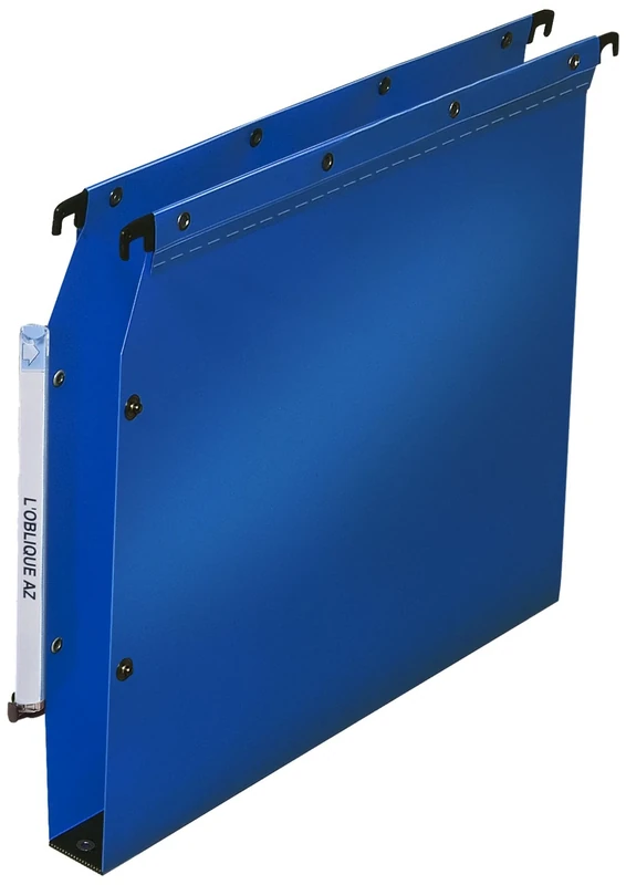 L'Oblique AZ Fun 330 Suspension Files Polypropylene for Filing Cabinet 30 mm Base Blue