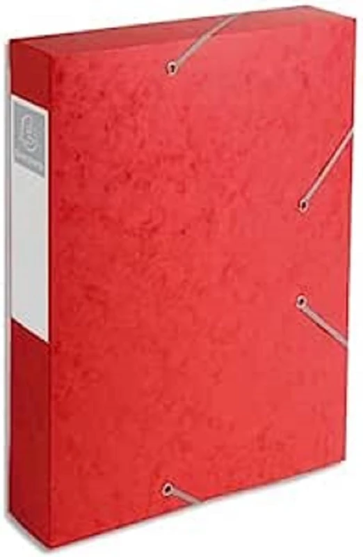 Exacompta 16009H Cartobox Pressboard Filing Box - Red (10 Pack)
