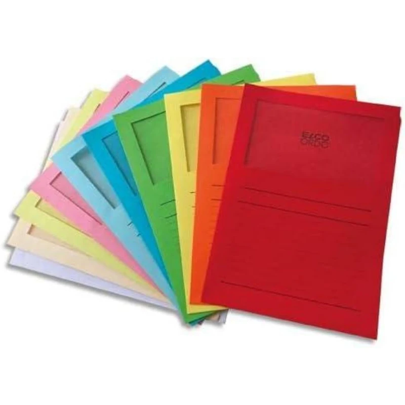 ELCO Pack of 100 Corner Pockets with Window - 22 x 31 cm - Image 1