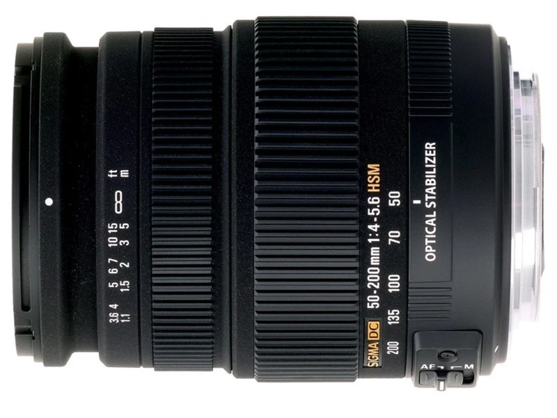 Sigma 50-200mm f4-5.6 DC OS HSM Lens for Pentax Digital SLR Cameras with APS C Sensors
