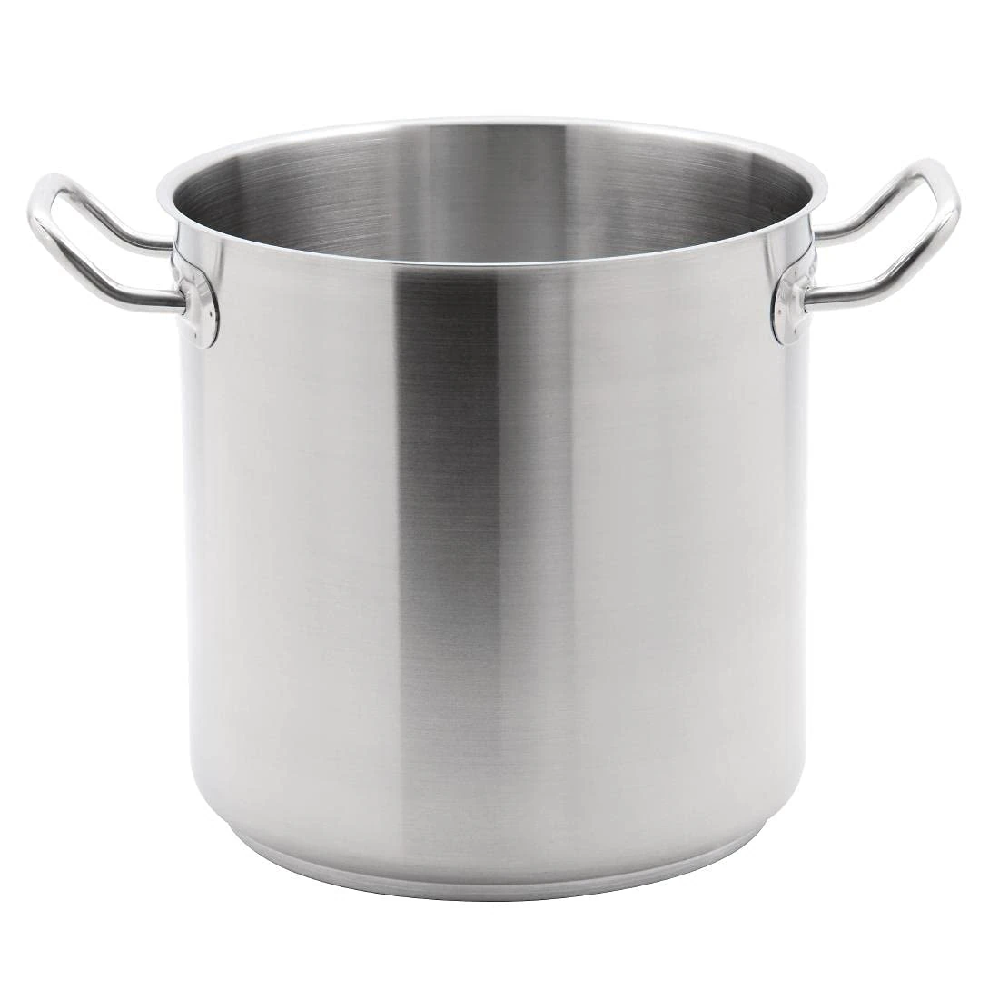 Vogue Stainless Steel Deep Stock Pot 30cm - Commercial Saucepan with Cool Welded Handles for All Hobs Including Induction T193