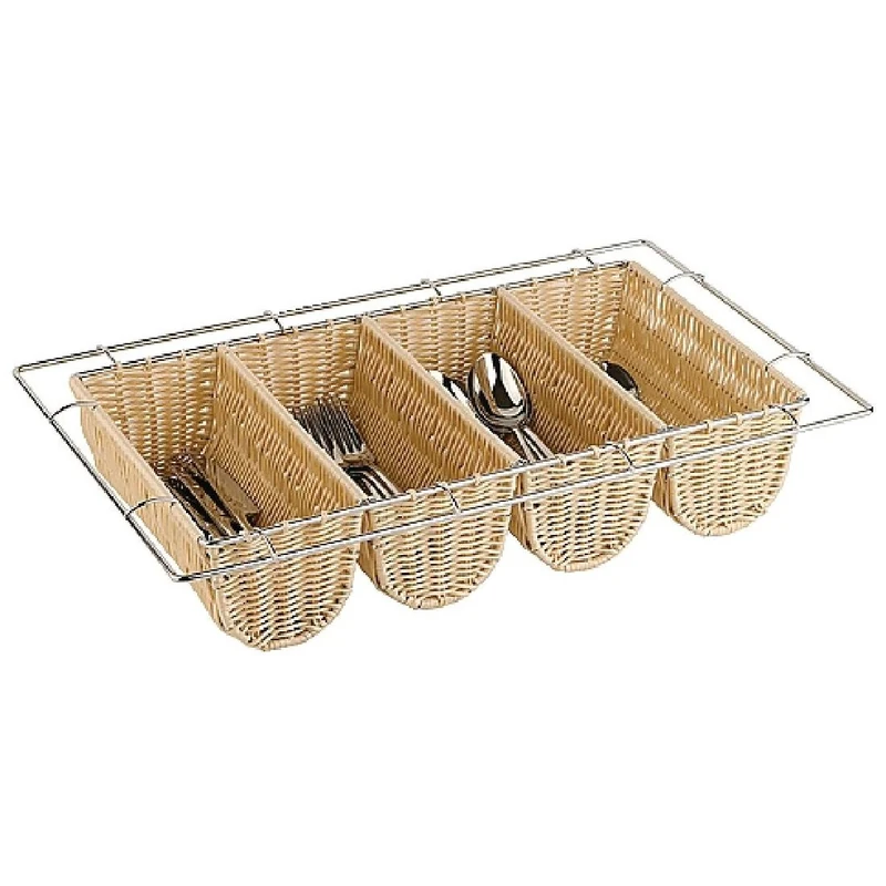 APS CB674 Rattan Cutlery Dispenser