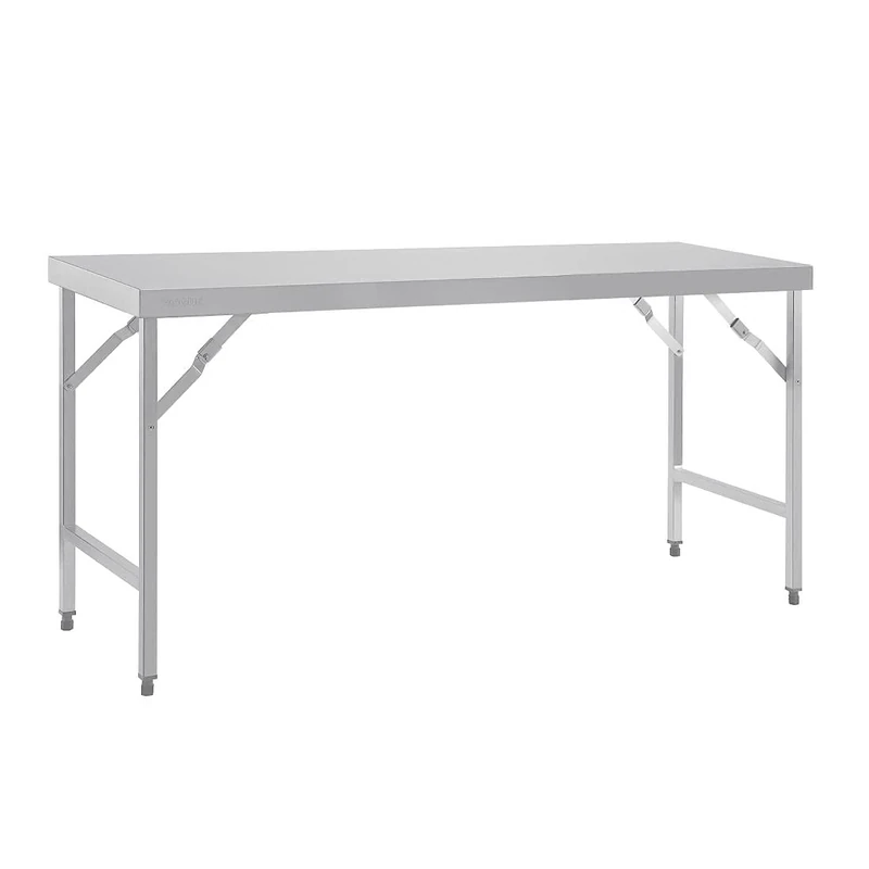 Vogue 12312 Stainless Steel Folding Table Large Garden Outdoor Party Catering, Silver, 180.01 x 59.99 x 89.99 cm