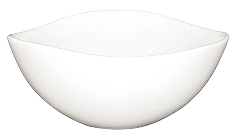Olympia Whiteware Wavy Bowls 150mm Porcelain Kitchen Dish Restaurant 12pc