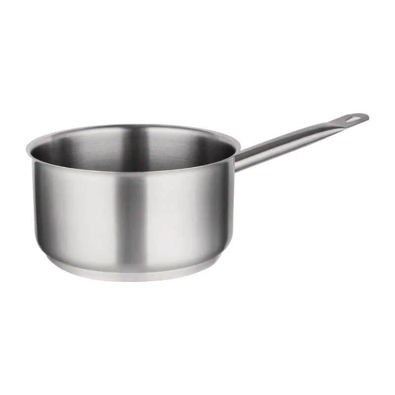 Vogue Stainless Steel Saucepan 120X280mm Cookware Casserole Cool Grip Handle