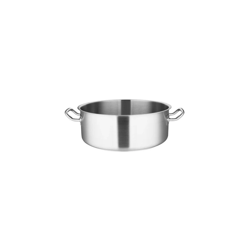 Vogue Stainless Steel Casserole Pan 36cm / 13Ltr - Soup, Stew Pot, All Hobs Including Induction T187