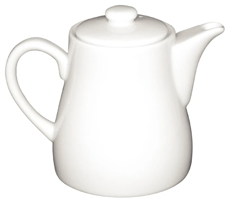 Olympia Whiteware Teapots 795Ml 28Oz Porcelain Infuser Innovative Design 4pc