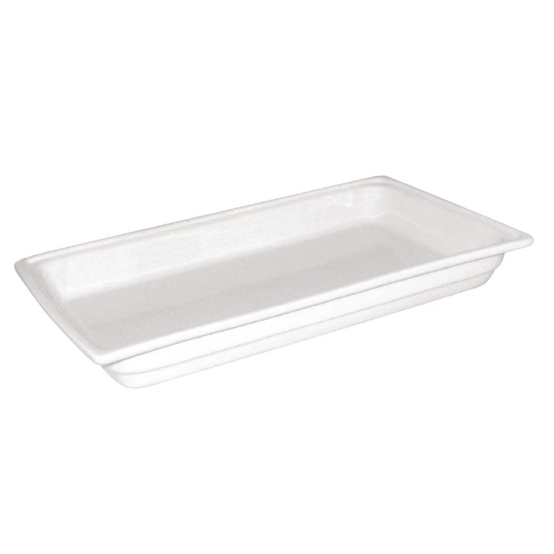 Olympia Whiteware 1/1 Full Gastronome 540X330X65mm Porcelain Dish