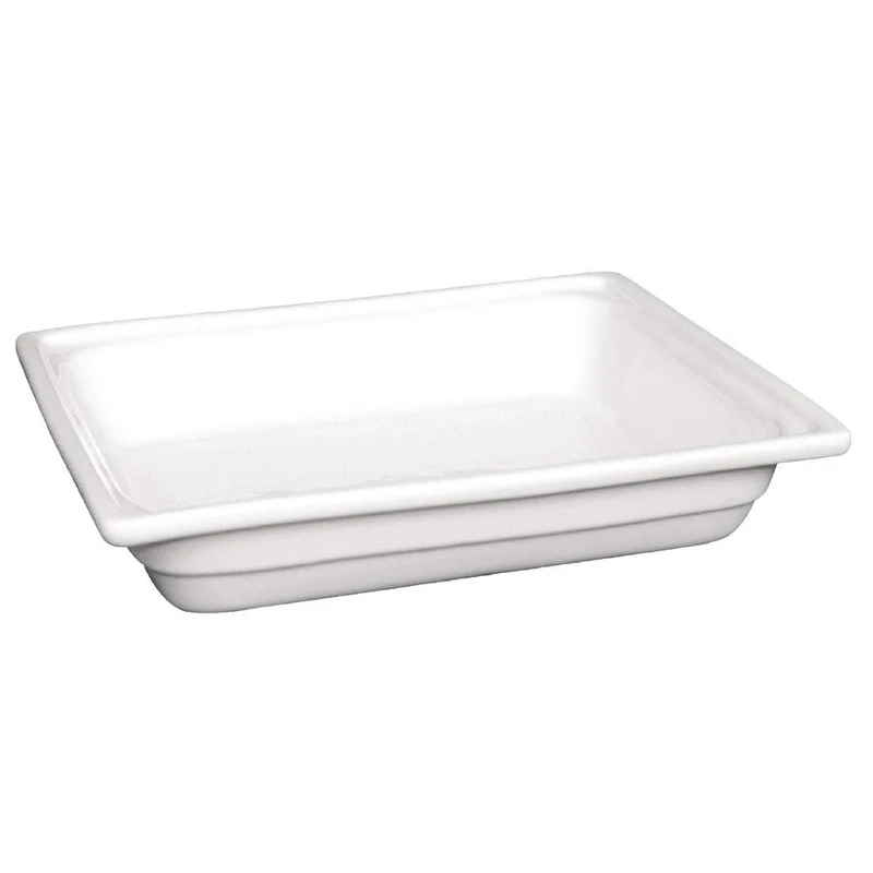 Olympia Whiteware 1/2 Half Gastronome 330X270X100mm Porcelain Dish