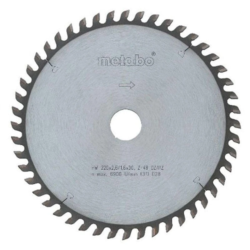 Metabo 628046000 Precision Cut Wood Professional Circular Saw Blade 250 x 30, Z42 WZ 15°