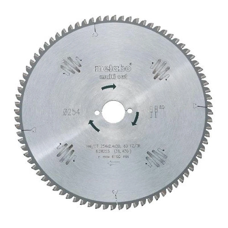 Metabo 628070000 Multi Cut Professional Circular Saw Blade For Multi Materials 152 x 20, Z54 FZ/TZ 5° neg