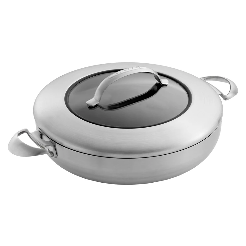 SCANPAN CTX 12-3/4-Inch Covered Chef's Pan (65113200), Stainless Steel