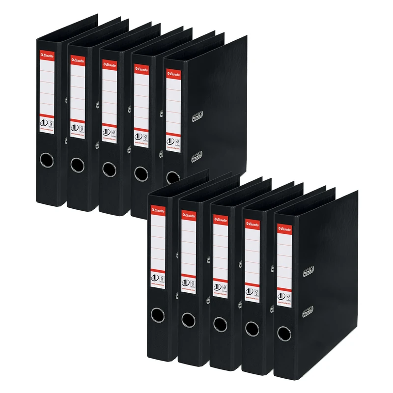 Esselte 811470 Black Ring Binder - A4, 350 Sheets, 5cm