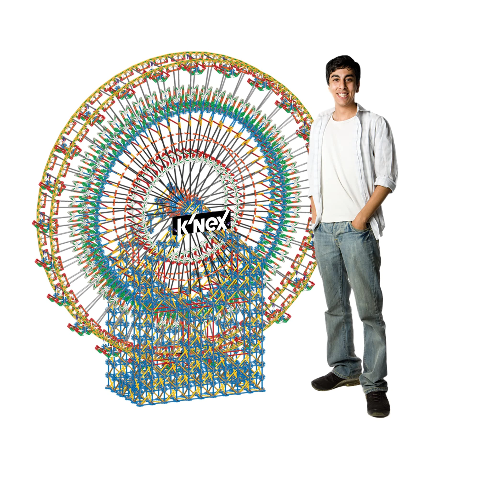 K'NEX | 6 Foot Ferris Wheel | Kids Building Set for Creative Play, Hours of Fun Making Giant ferris wheel, Suitable for Boys and Girls Ages 9+ | Basic Fun 89790