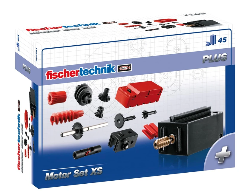 fischertechnik Motor Set XS 505281 – Add-on Kit for Motorizing Models, Construction Set for Technology Enthusiasts