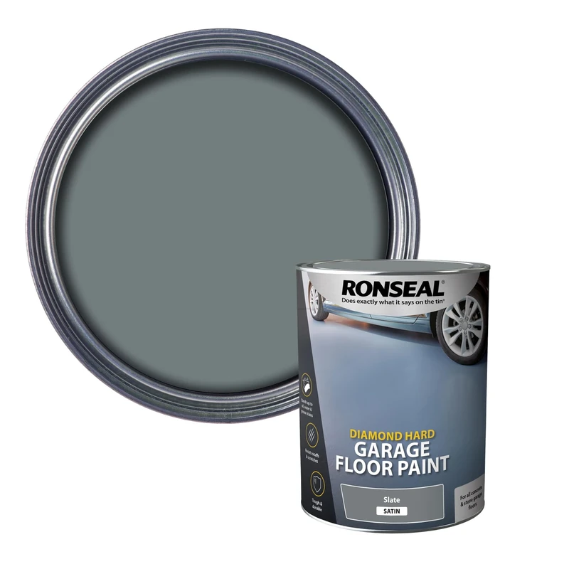 Ronseal DHGFPSL5L Diamond Hard Garage Floor Paint Slate 5 Litre