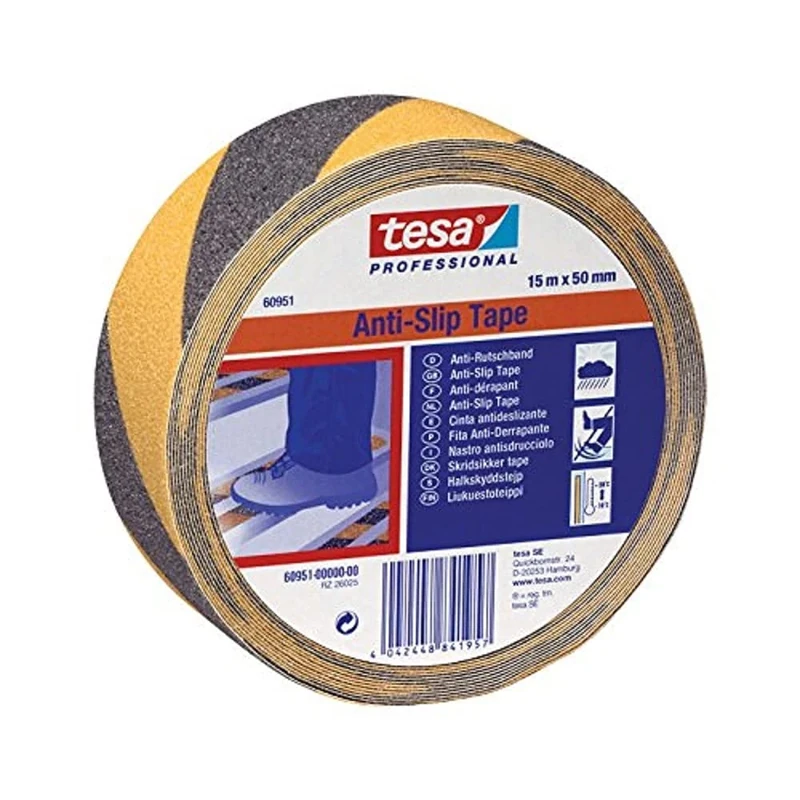 Best Price Square TAPE, ANTI SLIP, 60951, BK/Y, 15MX50MM 60951-00000-00 By TESA
