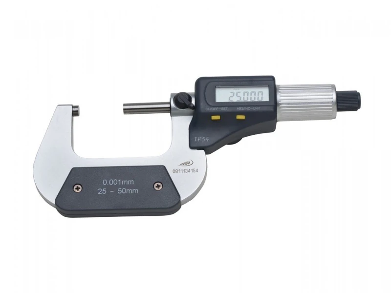 HELIOS-PREISSER IP54 Digital Micrometer, 25-50 mm, HELIOS-PREISSER 0912502 Digital Frame