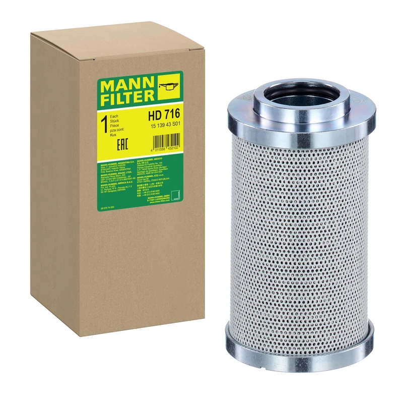 MANN-FILTER HD 716 Oil Filter Hydraulics filter - for Off-Highway Applications