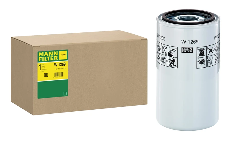 MANN-FILTER W 1269 Oil Filter Hydraulics filter - for Off-Highway Applications