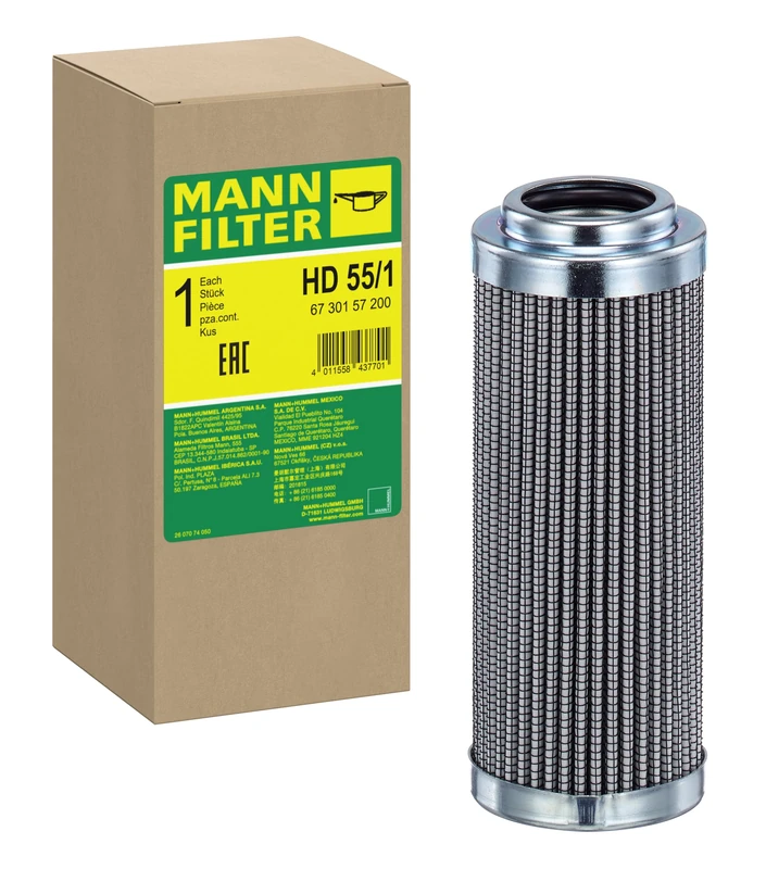 MANN-FILTER HD 55/1 Oil Filter Hydraulics filter - for Off-Highway Applications