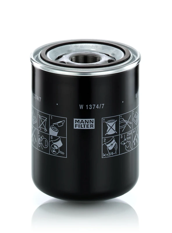 MANN-FILTER W 1374/7 Oil Filter - for Off-Highway Applications