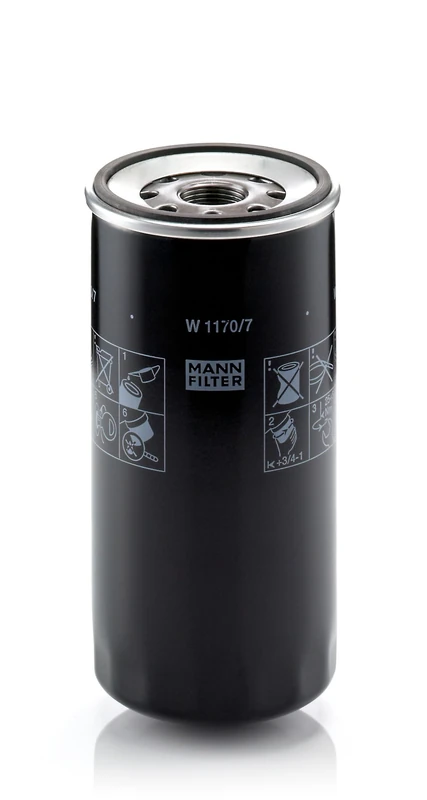 MANN-FILTER W 1170/7 Oil Filter - for Trucks + Buses - Image 1