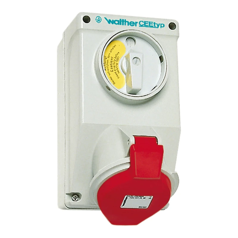 Walther Werke AT130 AT130 CEE Wall Socket 32A 5-Pin 400V 1 Piece
