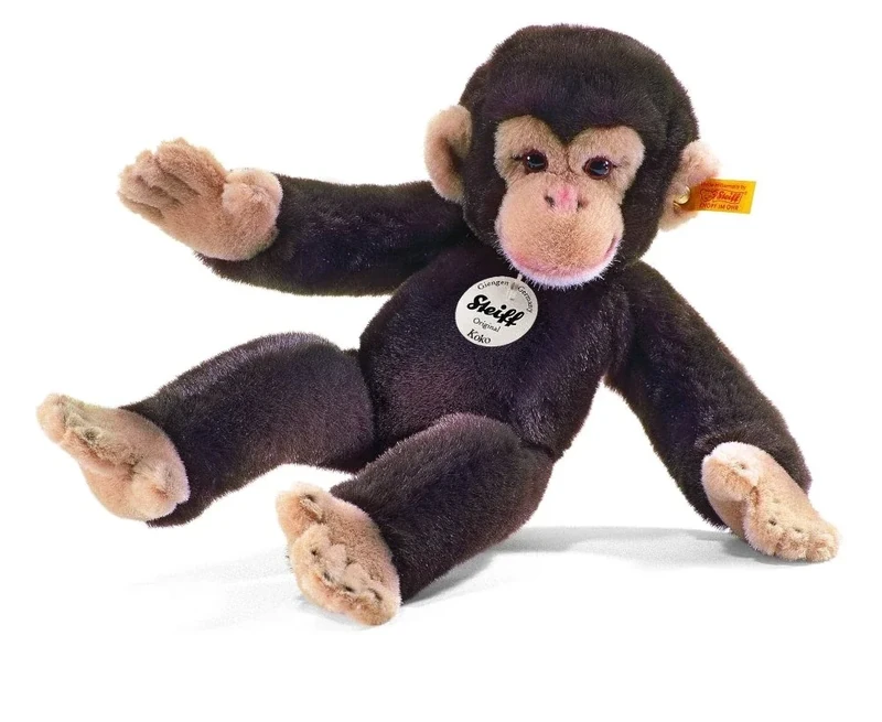 Steiff - 64722-35cm Koko Chimpanzee (Dark Brown)