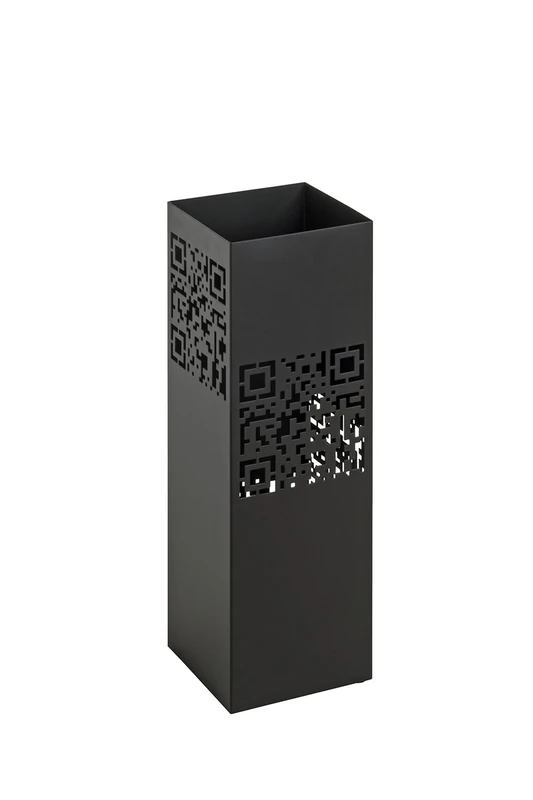 HAKU Möbel Umbrella Stand Black, Metal - Size: W 16 cm X H 48 cm X D 16 cm, Style: Modern