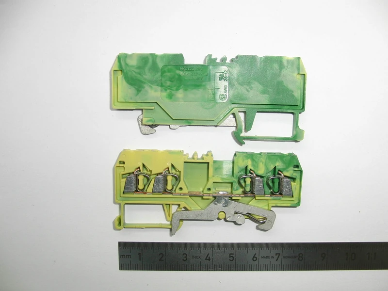 Wago 4–conductor protective conductor terminal 2.5 MM², 280–837