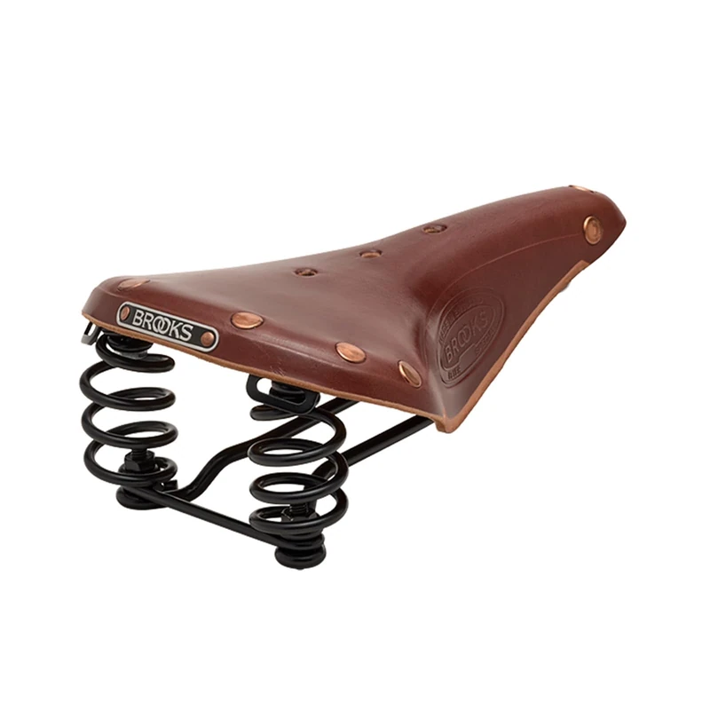 Brooks England B337HA07205 Men's Flyer Leather Saddle, Brown - Brun Antique