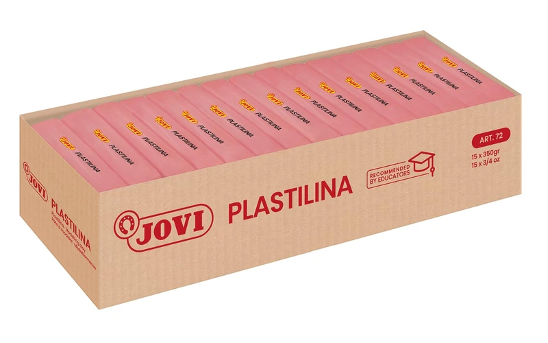 Jovi 7208 Box of Plasticine, 15 Tablets, Flesh Colour, 350 g - Image 1