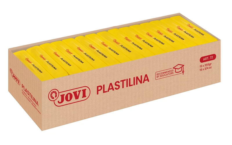 Jovi – Box of Plasticine, 15 Tablets 350 g, Yellow (7202)