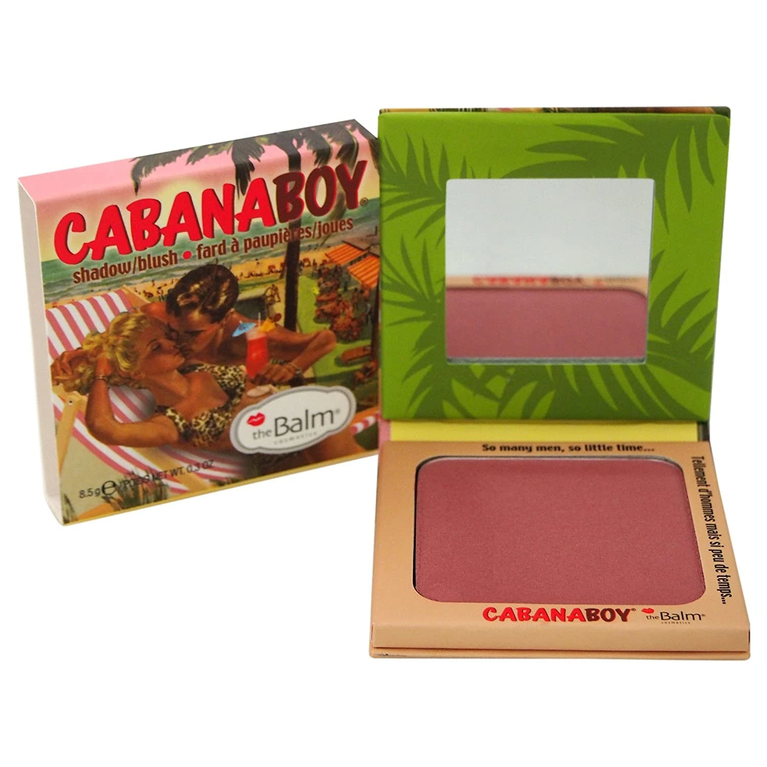 theBalm Blush, Cabana Boy 8.5g - Powder, Shimmery, Pink, Pinky-peach, Compact