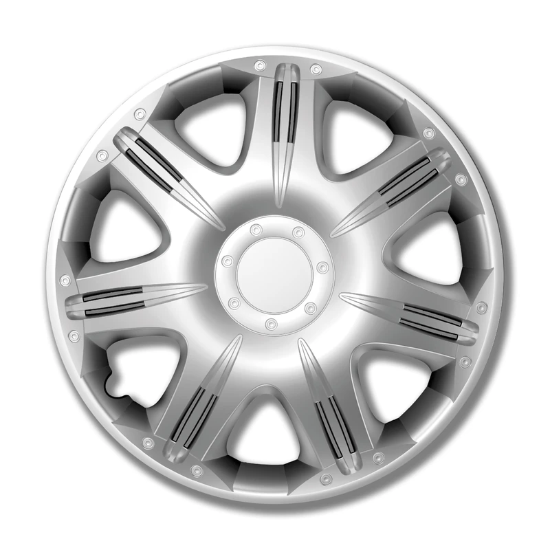 Petex Opus RB530116 Wheel Trims 16 Inch Single Lacquering ABS Plastic in Box Silver - Set of 4