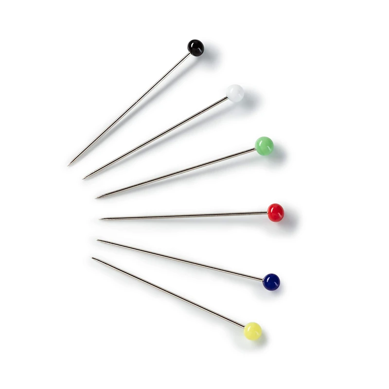 Prym 029209 Glass Head Pins, 0.80 x 48 mm, White, 300 g, Steel, 48 x 0.8 mm, 48 x 0.80 mm