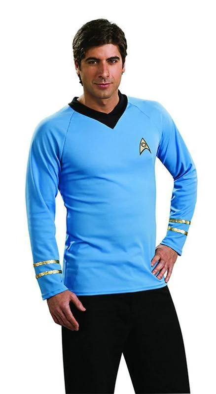 Rubie's Star Trek Classic Deluxe Blue Shirt Fancy Dress (Large)