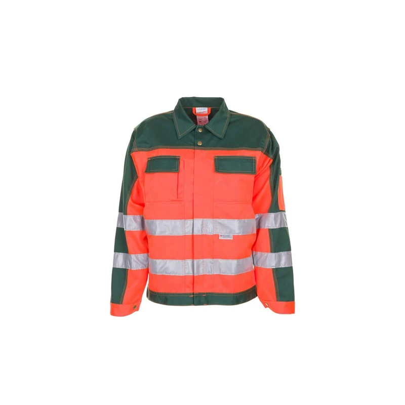Planam 2008062 Size 62 "High Visible" Waisted Jacket - Orange/Green