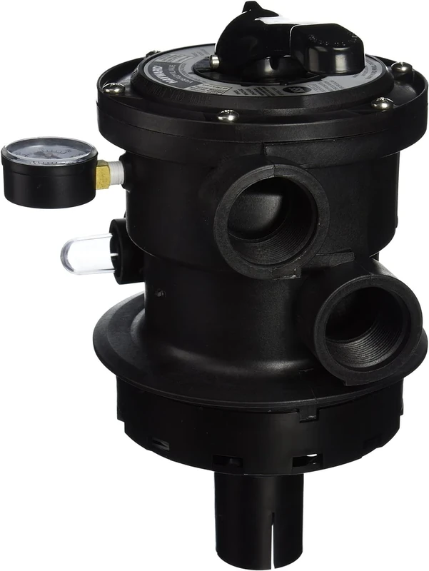 Hayward SP0714T VariFlo Top-Mount Multiport Valve, Black - Image 1
