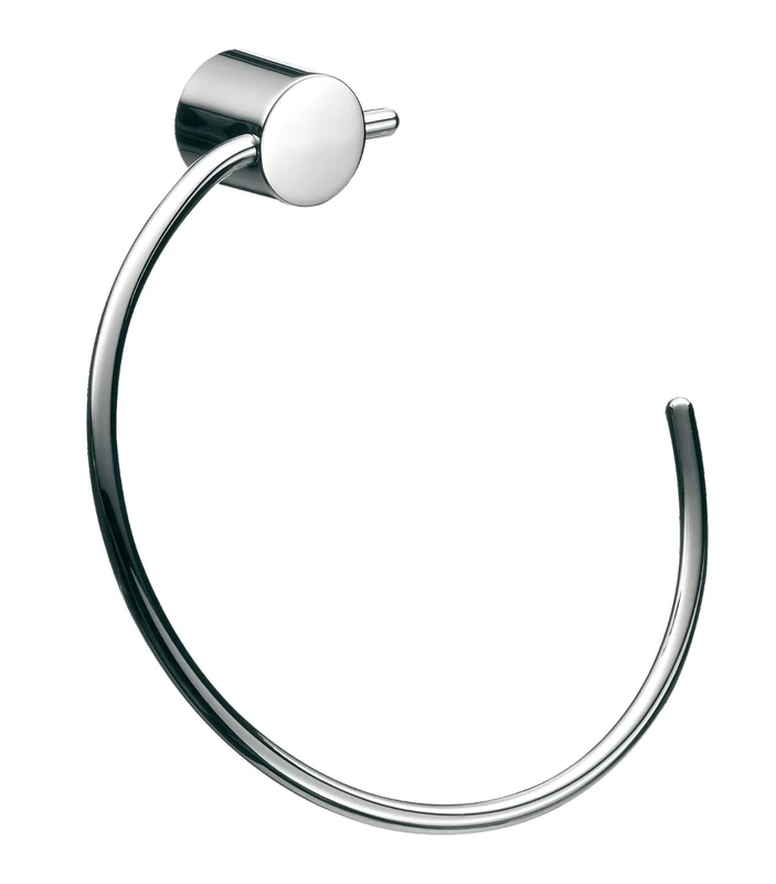 Emco Rondo 2 455500100 Hand Towel Ring Open on the Right Side Fixed Chrome