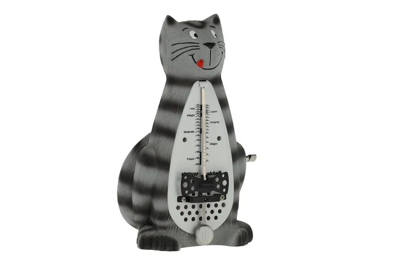 Wittner Metronome Taktell Animal Shape Series 839 - Plastic casing - Without bell - Tomcat - Mechanically wound - No batteries required - Made in Germany