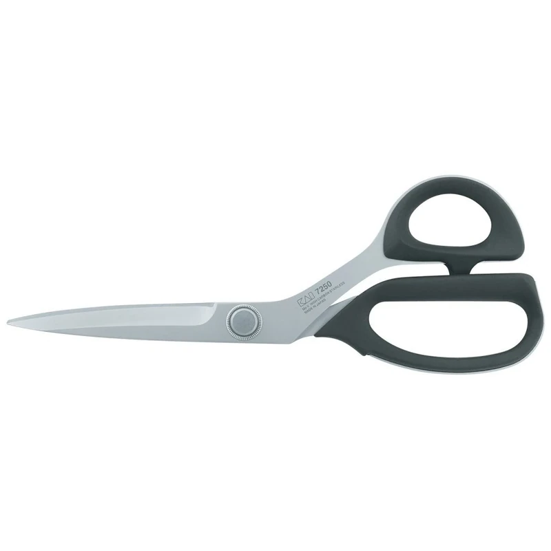 KAI Premium Micro-Serrated Scissors with 25 cm total length from the 7000 series - stainless AUS8A steel with 58 HRC, universal scissors all-round scissors, kitchen scissors from Japan