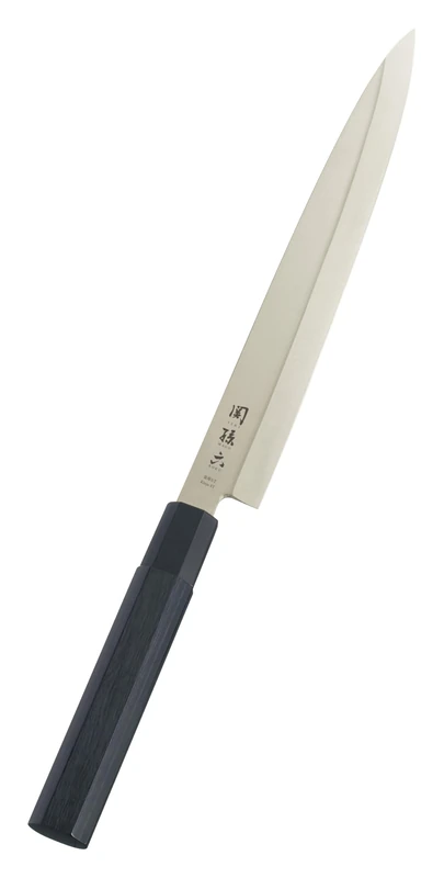 KAI Seki Magoroku Kinju and Hekiju Yanagiba 24.0 cm Blade Length - 8A Solid & SUS420J2-58 & 56 (±1) HRC - Handcrafted - Pakkawood & PP Plastic - Sushi and Sashimi Knife - Made in Japan