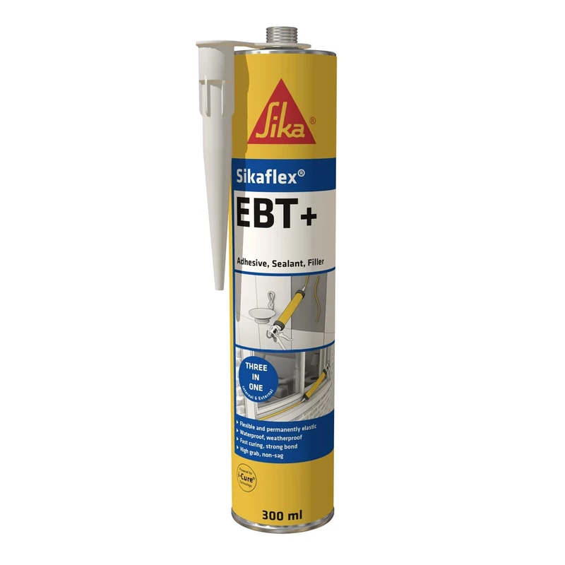 Sika Sikaflex EBT+ Adhesive, Sealant and Filler, White, 300 ml