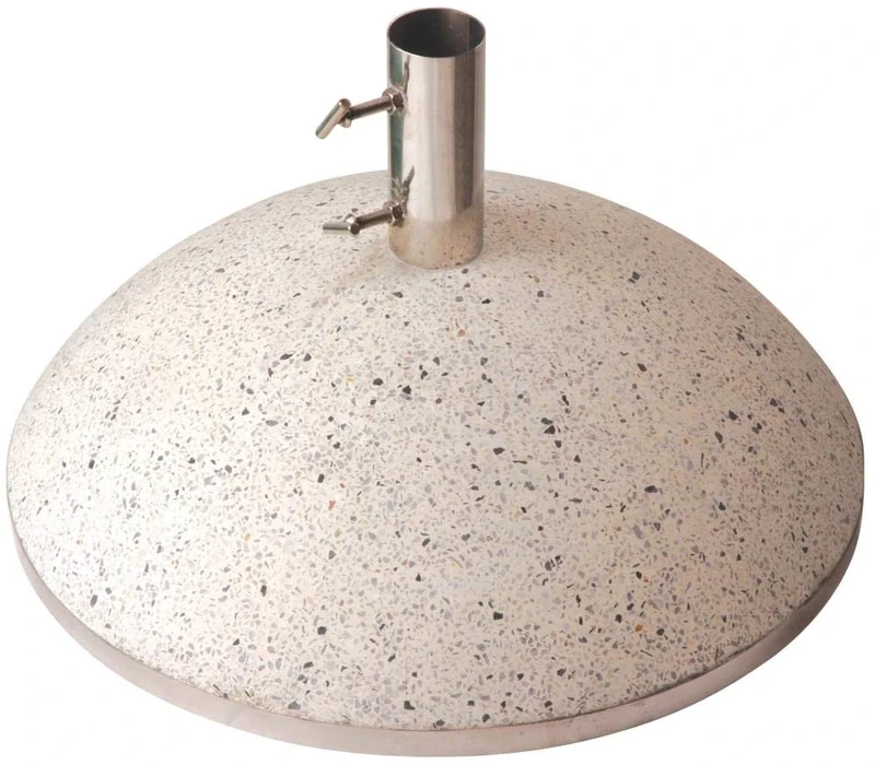 Esschert Design PV4 30 x 50 x 50cm 43.9Kg L Parasol Granite Stand - White