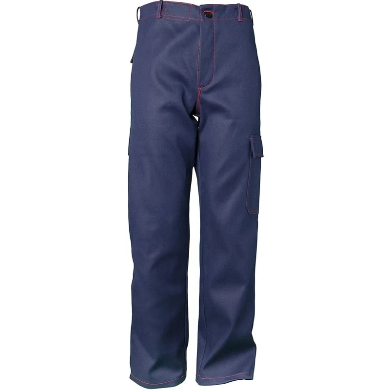 Planam 1753042 Heat/Welder Protection Trousers 500 g/m², Navy, Size 42 - Image 1